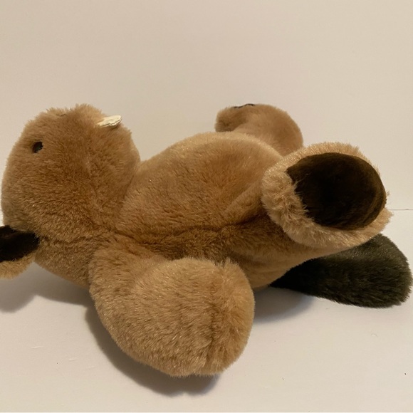 Gund Beaver Plush 1985 Vintage Stuffed Animal Toy Rodent Brown 11” 80s Retro - Picture 5 of 9